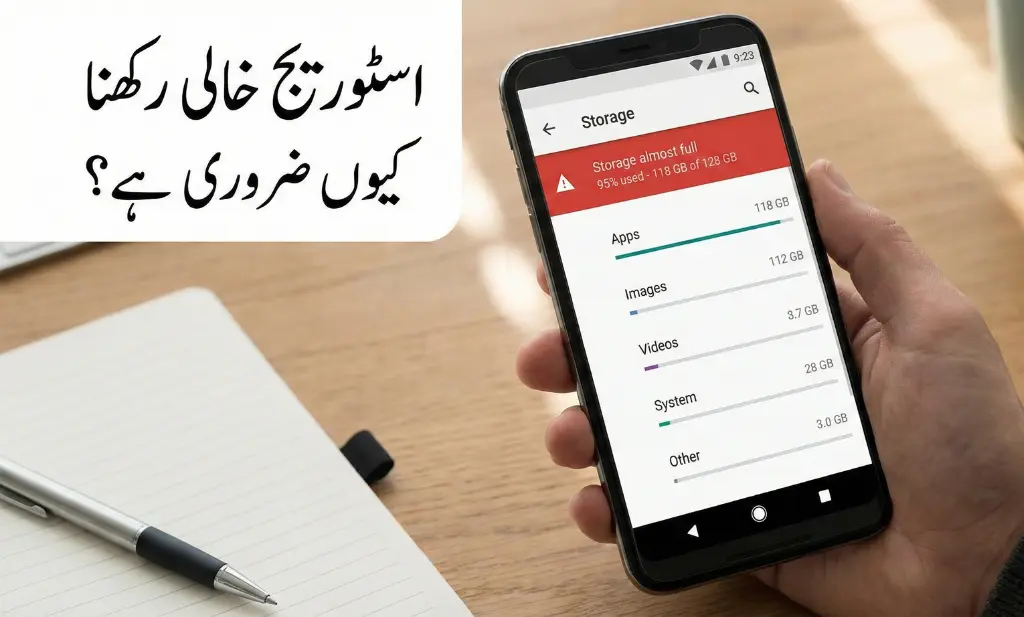 Low storage space slowing down Android phone