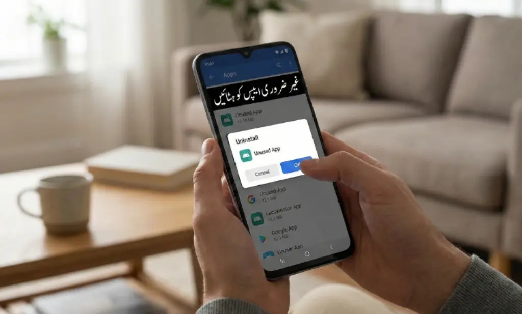 Uninstalling unused apps to speed up Android phone