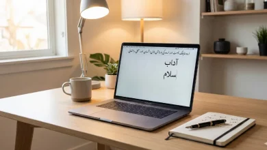 اردو کی بورڈ آن لائن استعمال کرتے ہوئے لیپ ٹاپ پر اردو لکھنے کی ترتیب