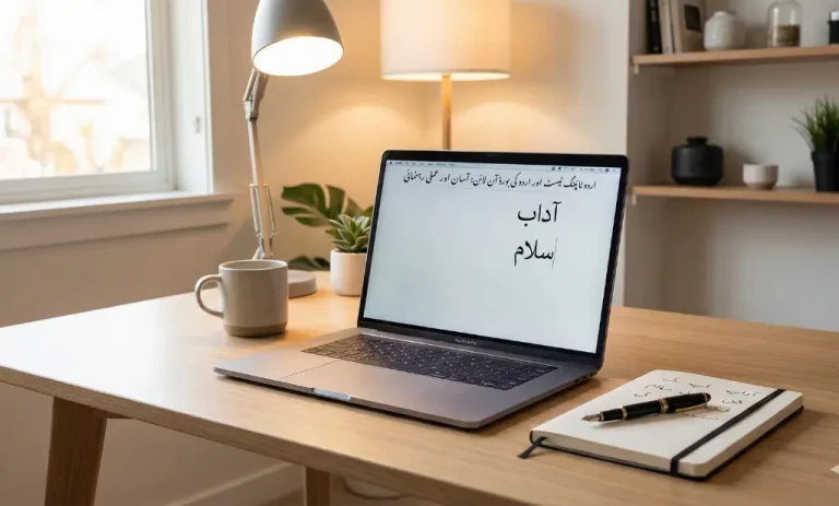 اردو کی بورڈ آن لائن استعمال کرتے ہوئے لیپ ٹاپ پر اردو لکھنے کی ترتیب