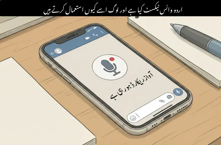 Urdu voice text feature converting spoken Urdu into text on mobile
