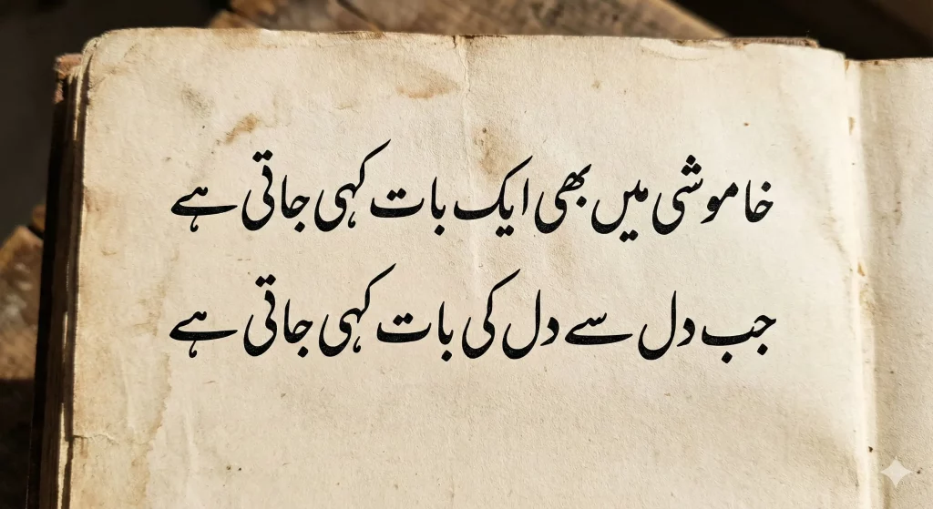 Classical Urdu poetry calligraphy in traditional Nastaliq style created using AI