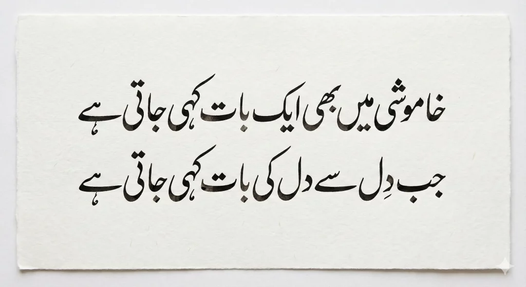 Signature style Urdu poetry calligraphy with handwritten character created using AI