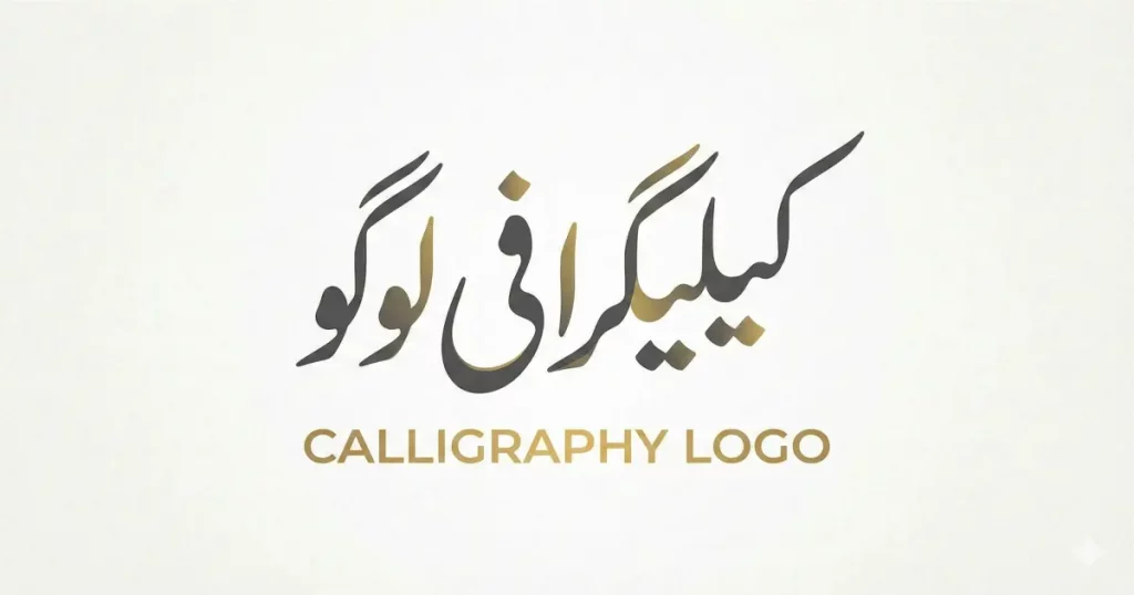 جدید رجحان کے مطابق اردو عربی کیلیگرافی لوگو