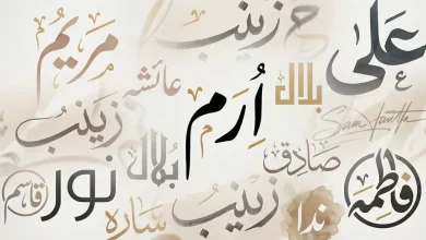 Urdu name calligraphy styles showing male, female and logo style name calligraphy samples